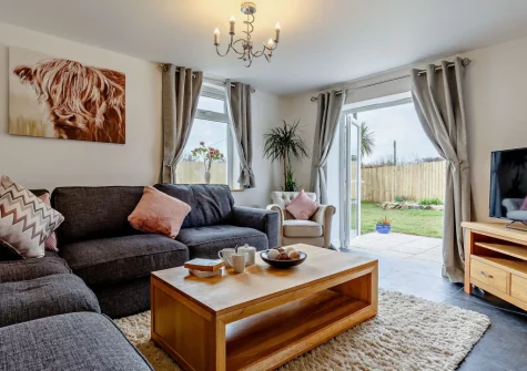 The living room at Polhendra, Darite