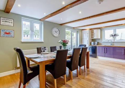 The kitchen & dining area at Polhendra, Darite