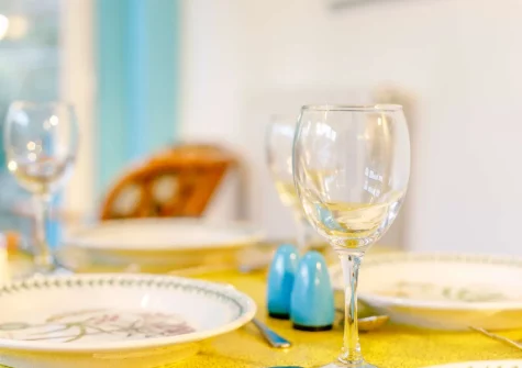 The dining area at Polly's Place, St Ives