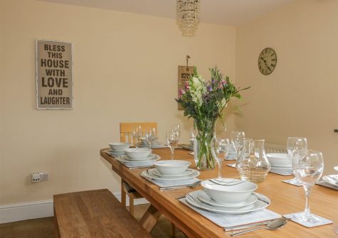 The dining area at Polstein, Threemilestone