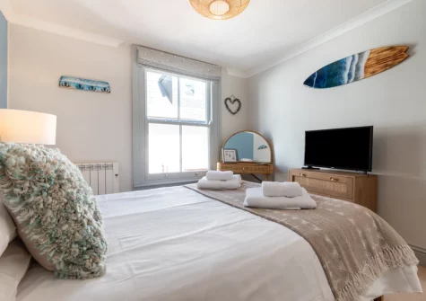 Bedroom #1 at Pont View, Fowey