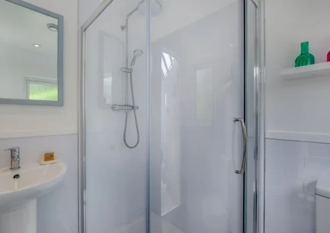 The shower room at Pooh Corner, Praa Sands