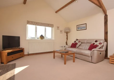 The living area at Pool Lodge, Cargreen