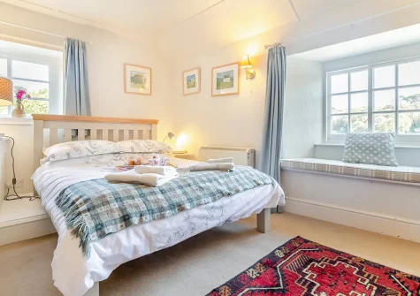 Bedroom #1 at Popigale Cottage, Helford
