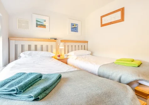 Bedroom #2 at Popigale Cottage, Helford
