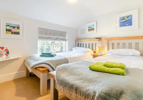 Bedroom #2 at Popigale Cottage, Helford