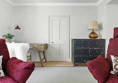 The living area at Poplar Cottage, Budleigh Salterton