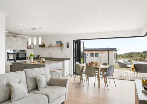 The living & dining area at Poppyfields at Tremorvu Lodges, Ashton