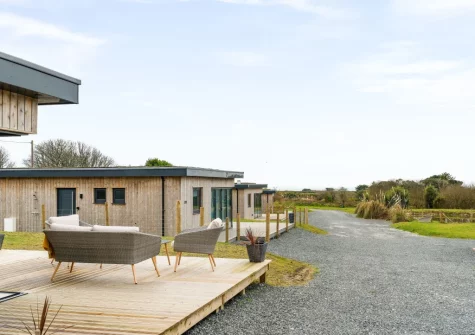 Poppyfields is one of five stunning modern single-storey eco lodges that are just a short drive from the coast