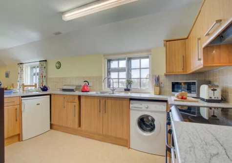 The kitchen at Porghelly Cottage, Harlyn