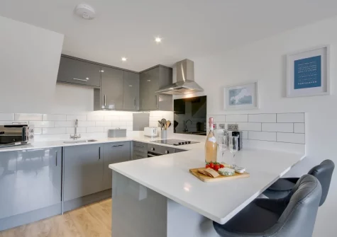 The kitchen at Portbeck, Porthleven