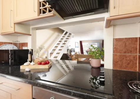 The kitchen at Porth Beach House at Mermaid Court, Newquay