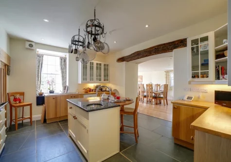The kitchen at Porthcothan House, Porthcothan