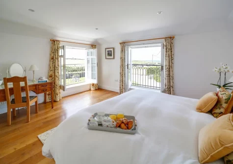 Bedroom #1 at Porthcothan House, Porthcothan