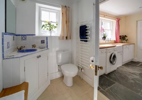 The utility room at Porthcothan House, Porthcothan