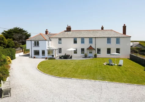 Porthcothan House, a Georgian farmhouse is perfect for families seeking a memorable seaside escape
