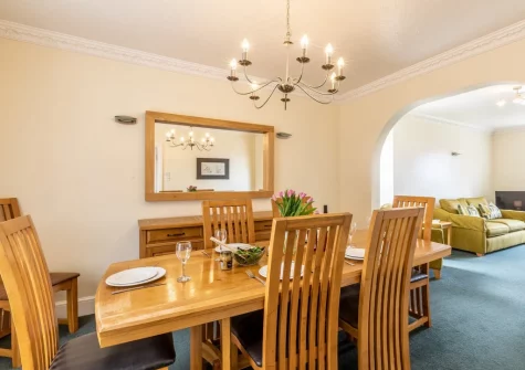 The dining area at Portledge, Croyde