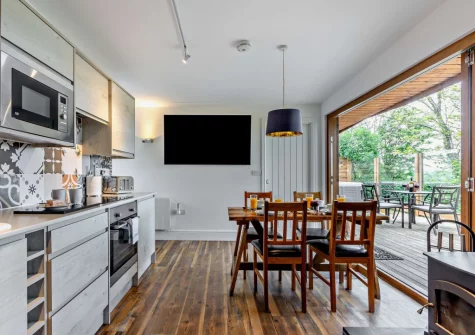 The kitchen & dining area at Potbelly, Westward Ho!