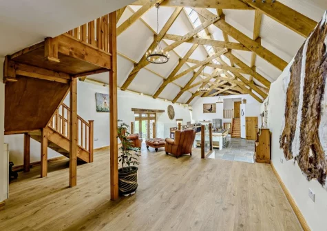 The snug at Priestacott Tithe Barn, Torrington