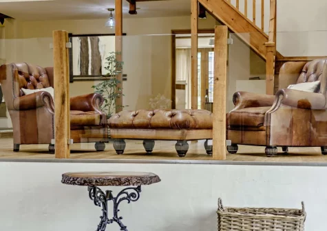 The snug at Priestacott Tithe Barn, Torrington