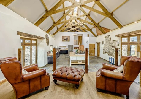 The snug at Priestacott Tithe Barn, Torrington