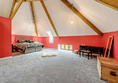 Bedroom #6 at Priestacott Tithe Barn, Torrington