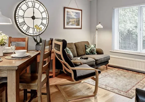 Primrose Cottage is a delightful two-bedroom woodland retreat at Greatrock Farm, perfect for families seeking Dartmoor adventure. Enjoy your private courtyard, resident alpacas, pottery workshops, and easy access to South Devon's stunning coastline.