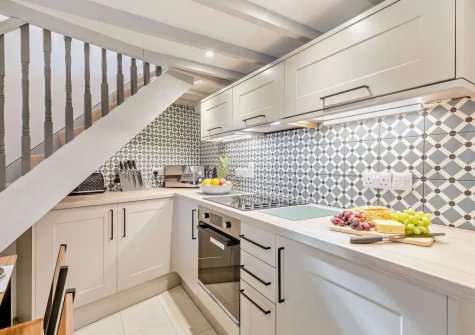 The kitchen at Primrose Cottage, Camelford