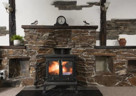 The living room at Primrose Cottage, Treyarnon