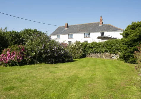 The beautifully manicured garden at Primrose Cottage, Treyarnon