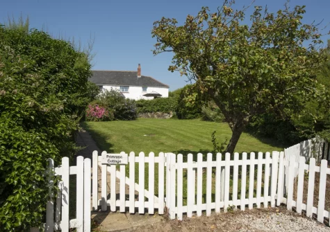 The beautifully manicured garden at Primrose Cottage, Treyarnon