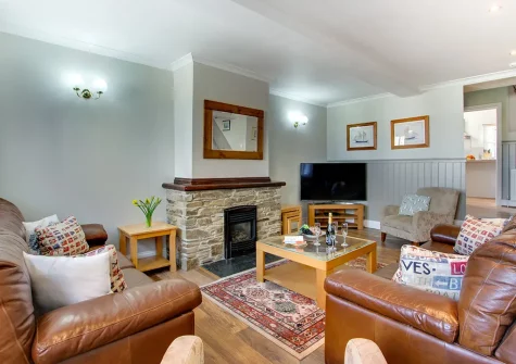 The living area at Primrose House, Padstow