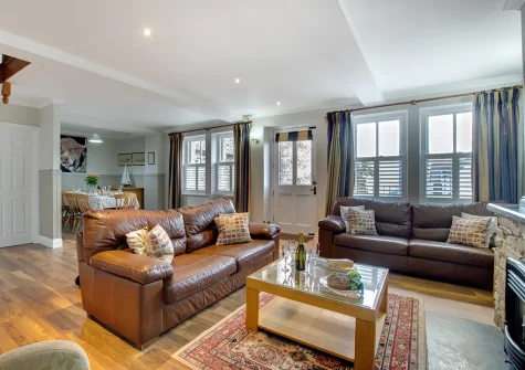 The living area at Primrose House, Padstow
