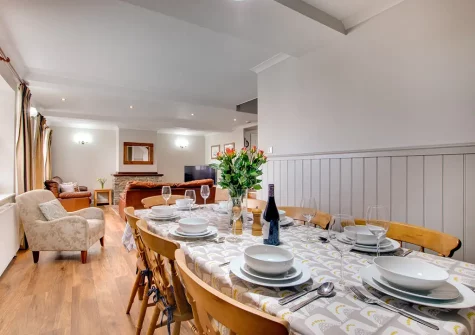 The dining area at Primrose House, Padstow