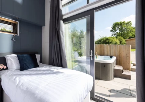 Bedroom #2 at Primrose Lodge, 25 Roadford Lake Lodges, Broadwoodwidger