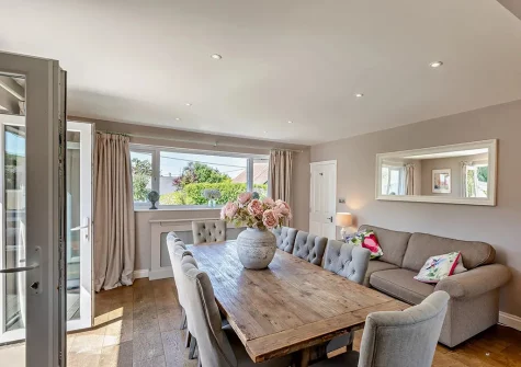 The dining room at Priory Stables, Croyde