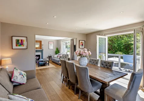 The dining room at Priory Stables, Croyde