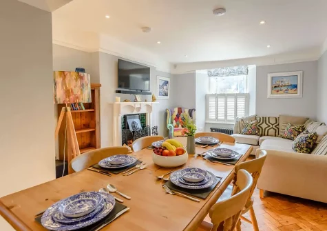 The dining area at Prospect House, Appledore