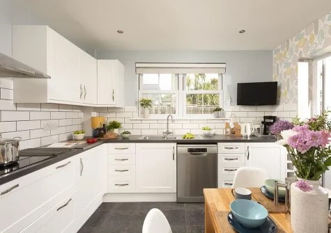 The kitchen at Puffin Way, Lelant