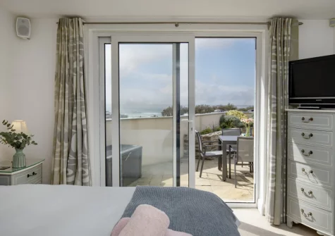 Bedroom #1 at Puffins at Ocean Blue, Treyarnon