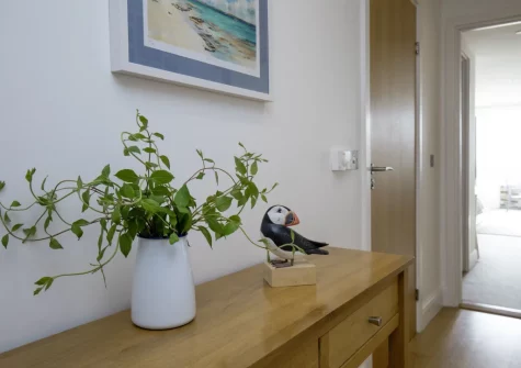 The hallway at Puffins at Ocean Blue, Treyarnon