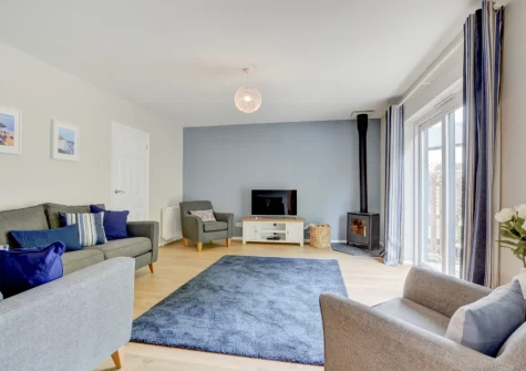 The living room at Puffins Retreat, Braunton