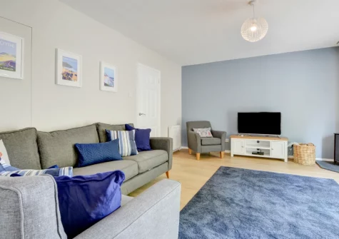 The living room at Puffins Retreat, Braunton