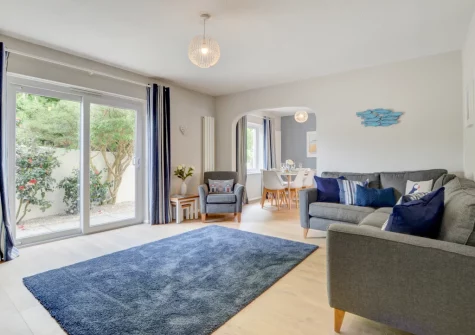 The living room at Puffins Retreat, Braunton