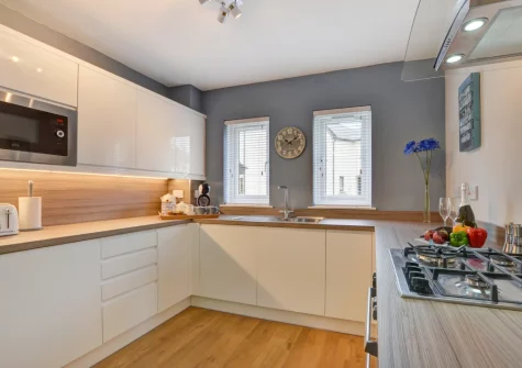 The kitchen at Puffins Retreat, Braunton
