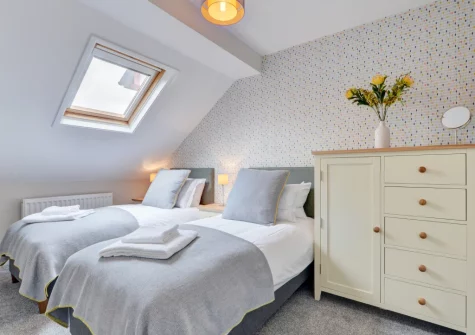 Bedroom #3 at Puffins Retreat, Braunton