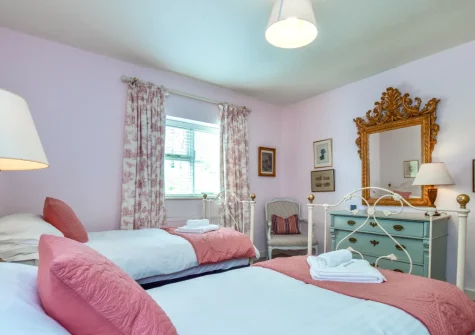 Bedroom #2 at Pyworthy Cottage, North Tamerton