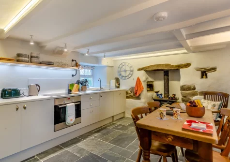 The kitchen at Quarry Cottage, Veryan