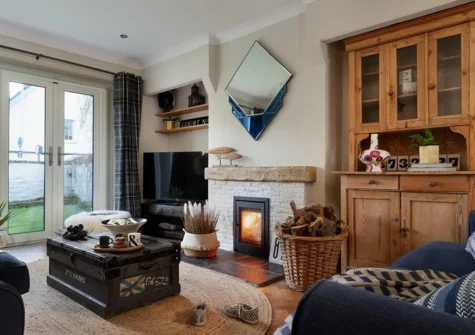The living room at Quay House, Topsham