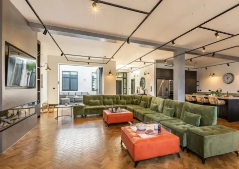 The living area at Quay Loft, Bideford